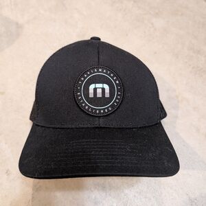 Travis Mathew Trucker Hat Black Logo Hat Mens Golf
